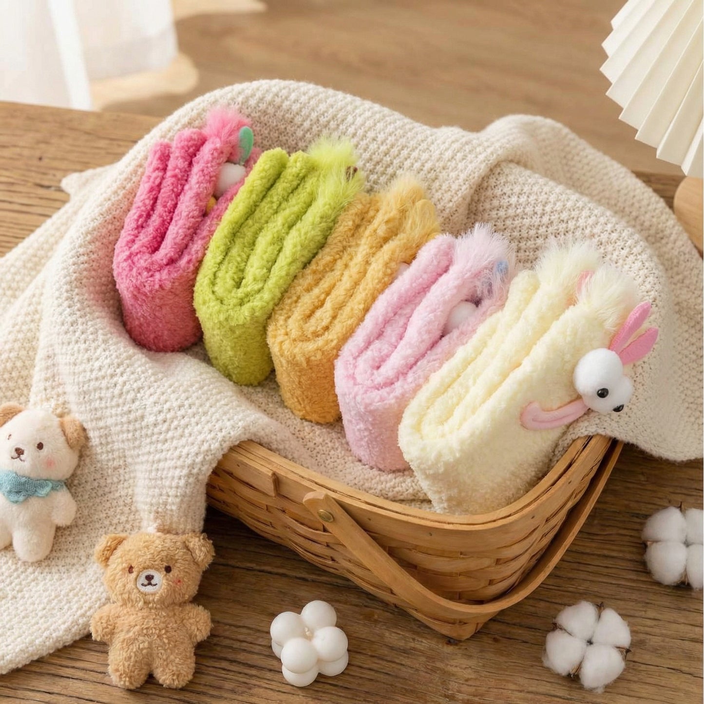 Cute Cartoon Plush Socks