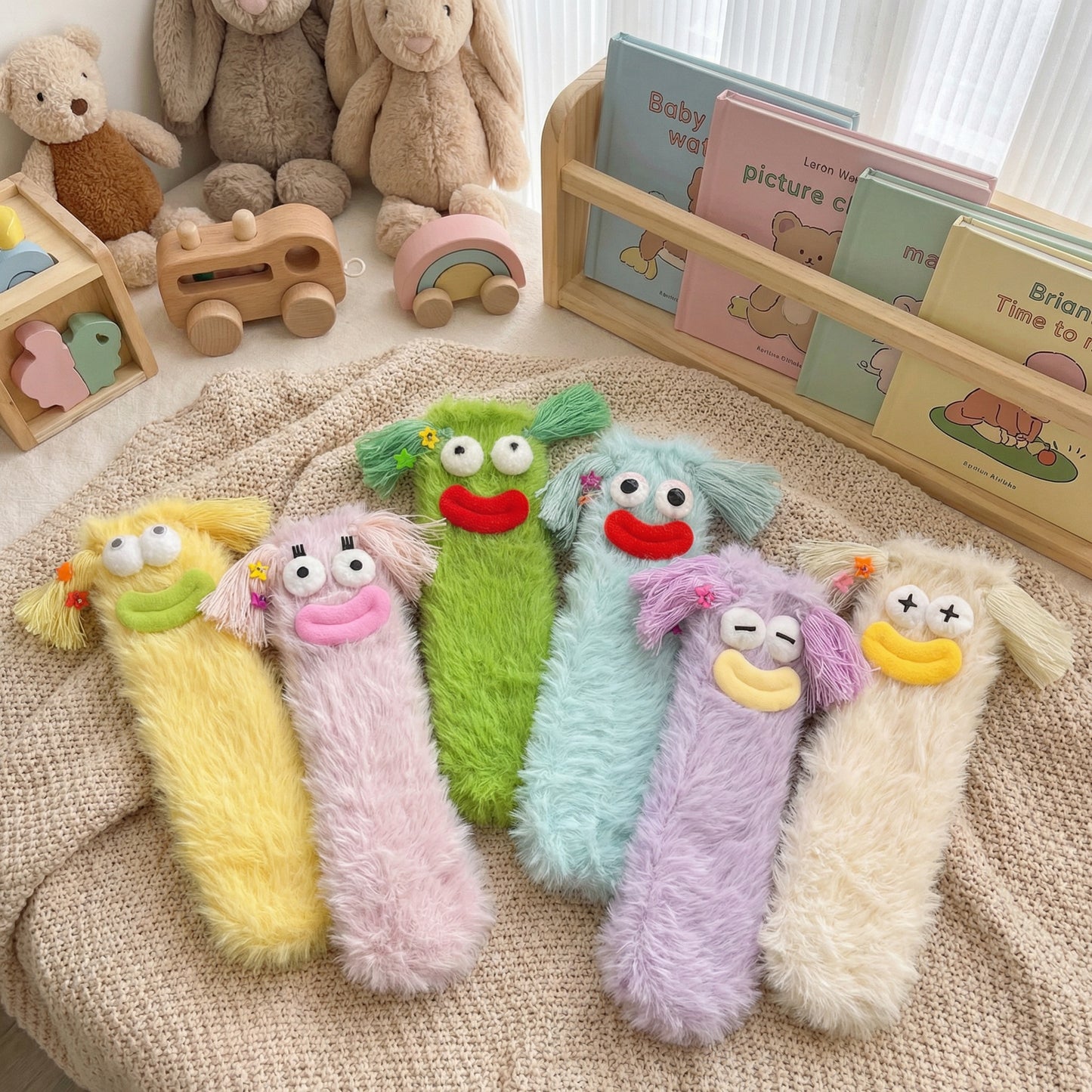 Googly Eye Fuzzy Socks