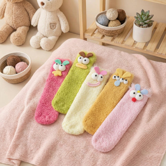 Cute Cartoon Plush Socks