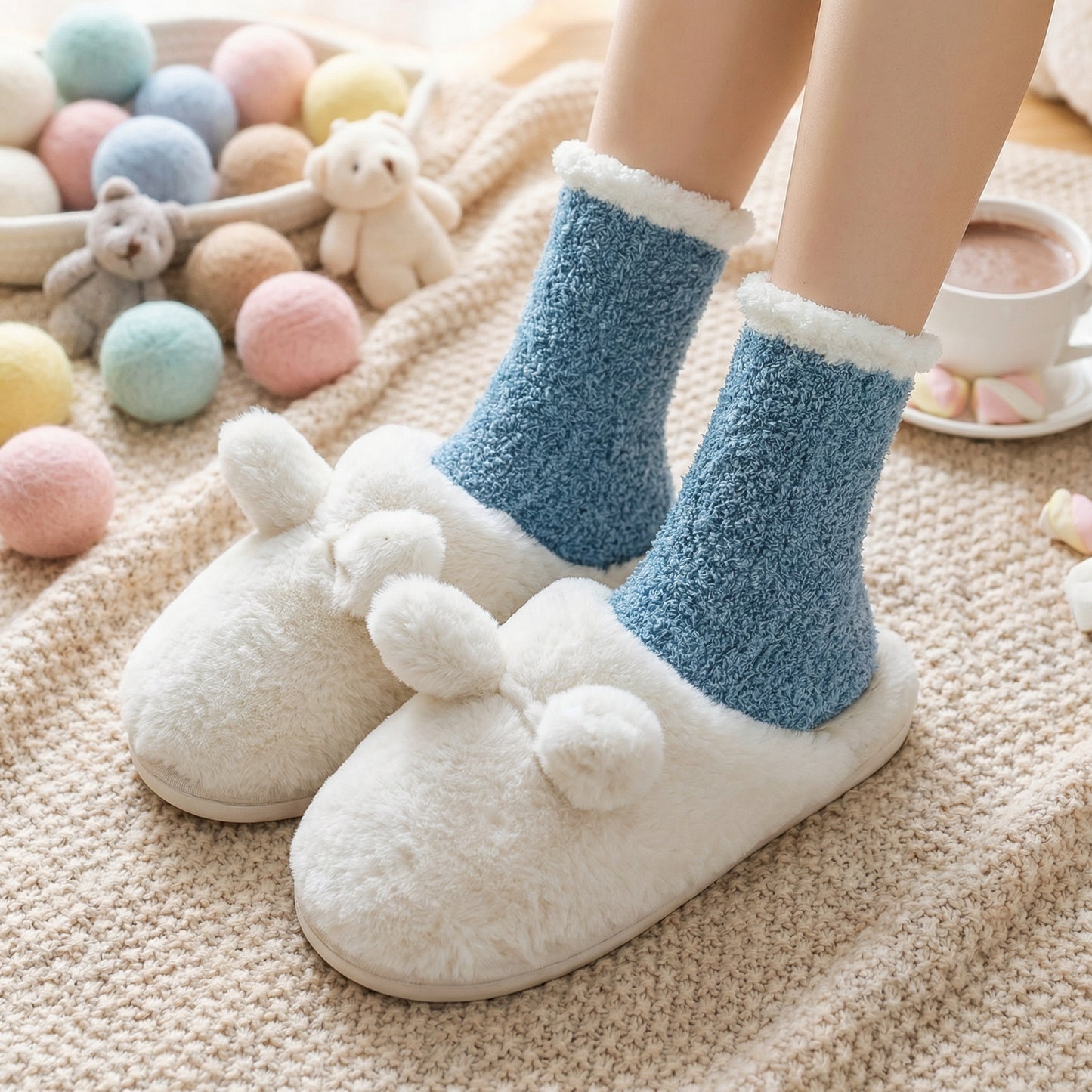 Japanese Fleece Cuff Socks